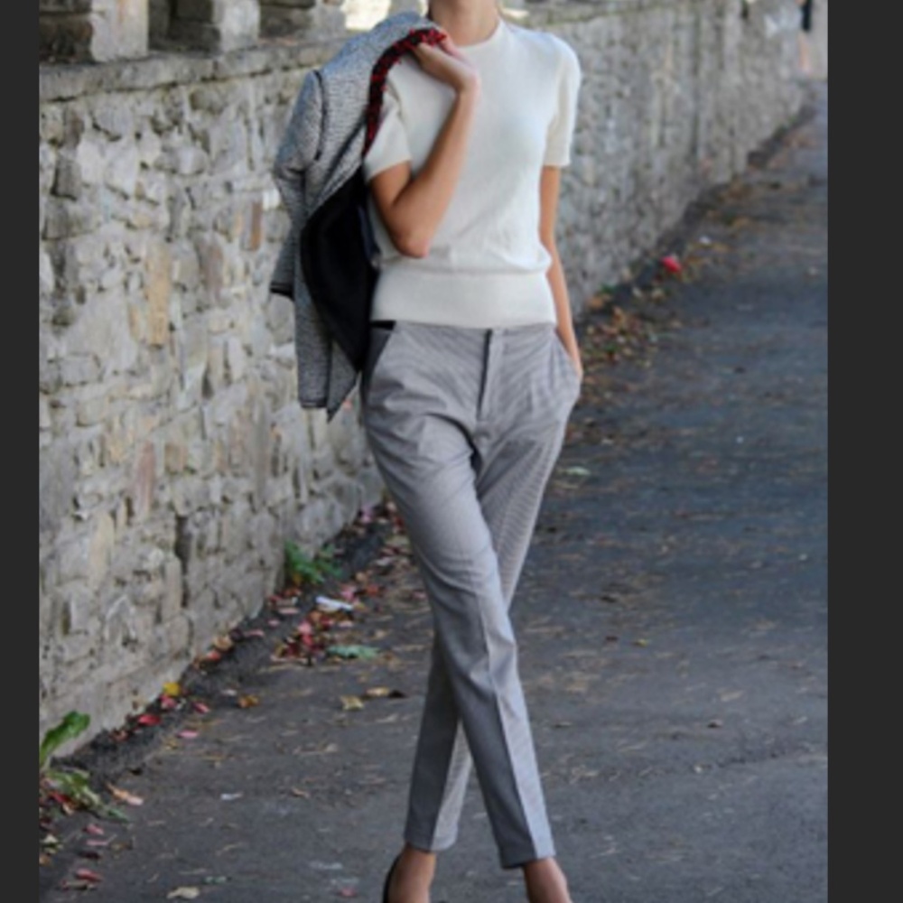 Loft women slim light grey chino size 8